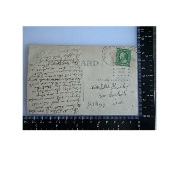 Antique RPPC Postcard Ephemera Early 1900s 5 Guys Loading Deer Onto Horse Sled - Picture 6 of 6